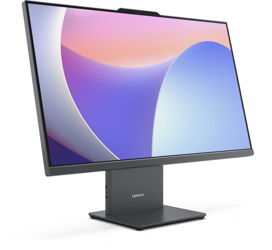 Моноблок Lenovo IdeaCentre 27ARR9 27" Full HD Ryzen 7 7735HS (3.2) 16Gb SSD512Gb 680M без ОС GbitEth WiFi BT 135W клавиатура мышь Cam серый 1920x1080