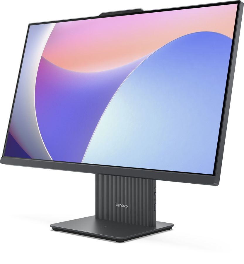Моноблок Lenovo IdeaCentre 27ARR9 27" Full HD Ryzen 7 7735HS (3.2) 16Gb SSD512Gb 680M без ОС GbitEth WiFi BT 135W клавиатура мышь Cam серый 1920x1080