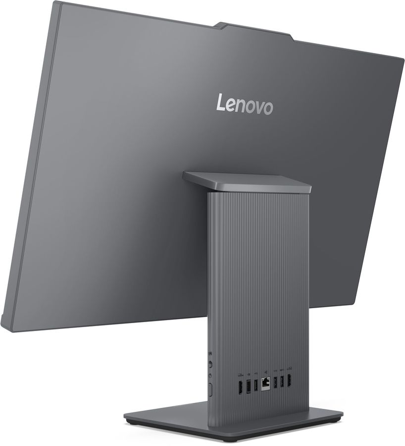 Моноблок Lenovo IdeaCentre 27ARR9 27" Full HD Ryzen 7 7735HS (3.2) 16Gb SSD512Gb 680M без ОС GbitEth WiFi BT 135W клавиатура мышь Cam серый 1920x1080