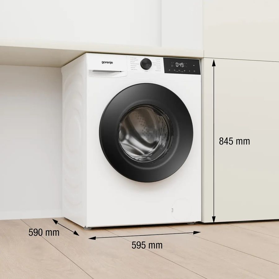 Стиральная машина Gorenje WG2P114A12/C класс: A загр.фронтальная макс.:11кг белый инвертор
