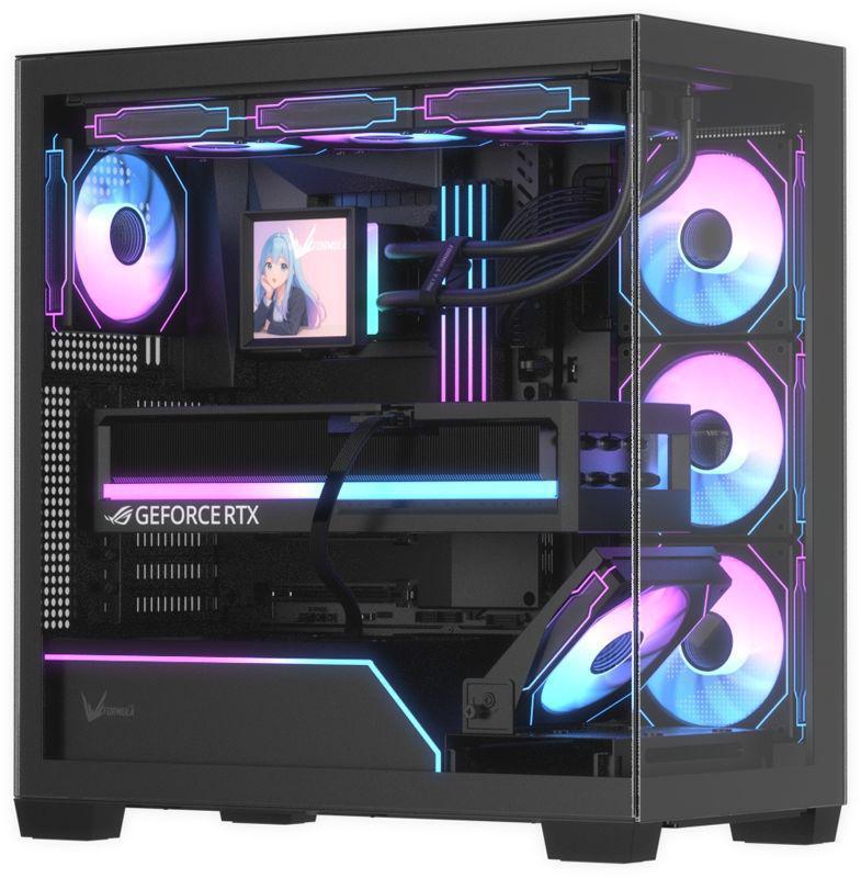 Корпус Formula Crystal Z8G Floe черный без БП ATX 3x120mm 3x140mm 2xUSB3.0 audio bott PSU