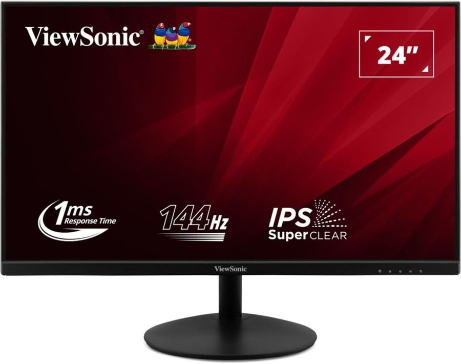 Монитор ViewSonic 23.8" VA24E2-H черный IPS LED 16:9 HDMI матовая 1000:1 250cd 178гр/178гр 1920x1080 144Hz VGA FHD 2.7кг