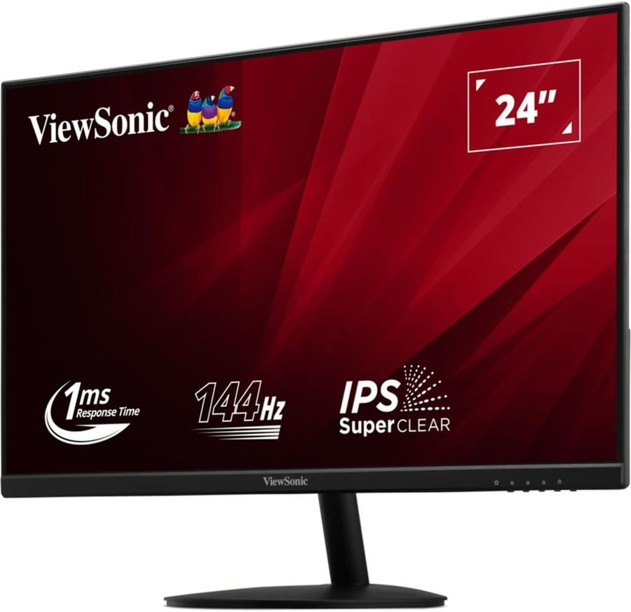 Монитор ViewSonic 23.8" VA24E2-H черный IPS LED 16:9 HDMI матовая 1000:1 250cd 178гр/178гр 1920x1080 144Hz VGA FHD 2.7кг