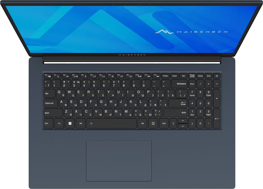 Ноутбук Maibenben M17A-R574UM Ryzen 5 7430U 16Gb SSD512Gb AMD Radeon Graphics 17.3" IPS FHD (1920x1080) Windows 11 Home blue WiFi BT Cam 3896mAh (M17A-R574UM0F3RHU4EB1)