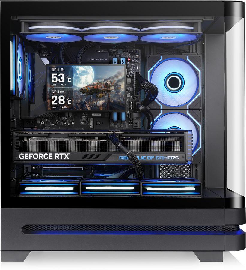 Корпус Thermaltake Arcus 290 TG черный без БП ATX 6x120mm 3x140mm 2xUSB3.0 audio bott PSU