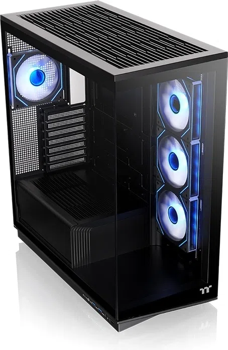 Корпус Thermaltake Stage 450 TG черный без БП ATX 3x120mm 4x140mm 1xUSB3.0 audio bott PSU