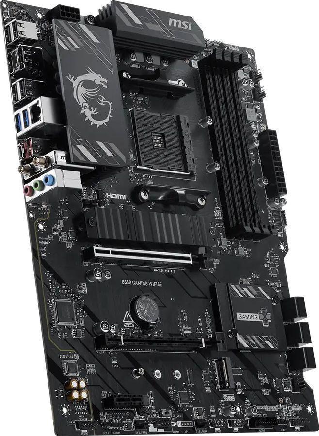 Материнская плата MSI B550 GAMING WIFI6E Soc-AM4 AMD B550 4xDDR4 ATX AC`97 8ch(7.1) GbLAN RAID+HDMI+DP