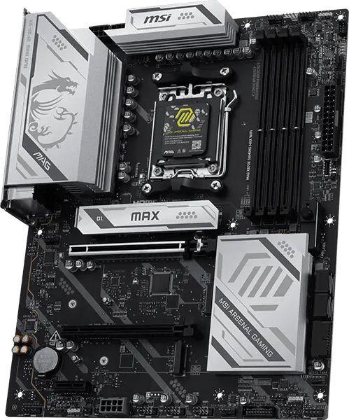 Материнская плата MSI MAG X870E GAMING MAX WIFI Socket AM5 AMD X870E 4xDDR5 ATX AC`97 8ch(7.1) 5Gigabit RAID+HDMI