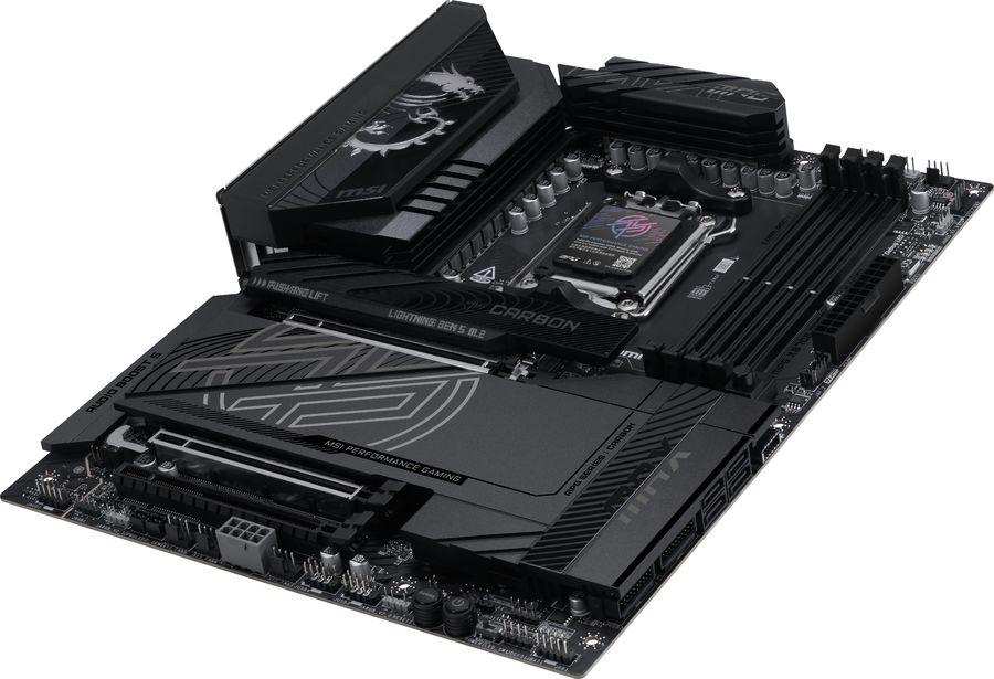 Материнская плата MSI MPG X870E CARBON MAX WIFI Socket AM5 AMD X870E 4xDDR5 ATX AC`97 8ch(7.1) 5Gigabit + 2.5Gigabit Ethernet RAID+HDMI