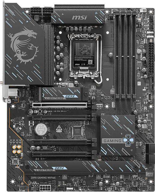 Материнская плата MSI Z890 GAMING WIFI6E Soc-1851 Intel Z890 ATX AC`97 8ch(7.1) 2.5Gg RAID+HDMI+DP