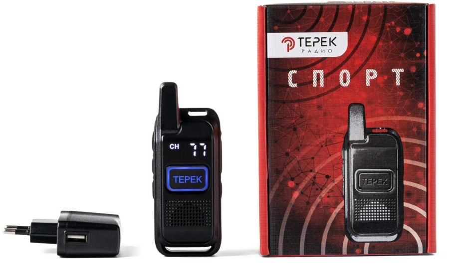 Рация Терек Спорт 199кан. до 3км аккум. сигн.Аналоговый