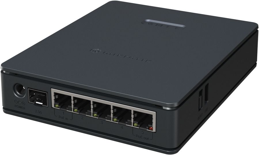 Роутер беспроводной MikroTik hAP ax S (E62IUGS-2AXD5AXT) AX3000 10/100/1000BASE-TX черный