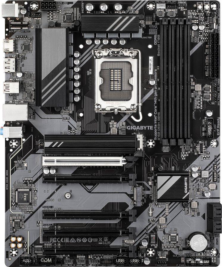 Материнская плата Gigabyte B760 DS3H GEN5 Soc-1700 Intel B760 4xDDR5 ATX AC`97 8ch(7.1) GbLAN RAID+HDMI+DP