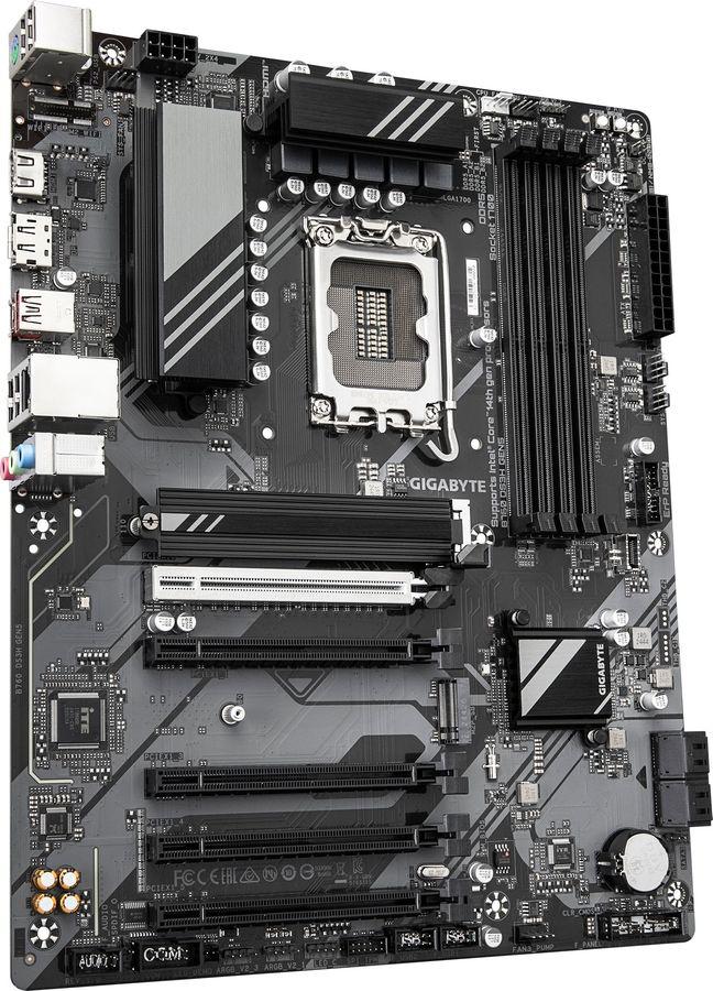 Материнская плата Gigabyte B760 DS3H GEN5 Soc-1700 Intel B760 4xDDR5 ATX AC`97 8ch(7.1) GbLAN RAID+HDMI+DP