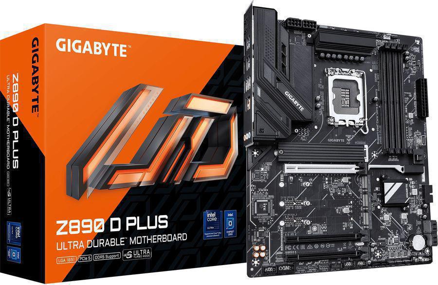 Материнская плата Gigabyte Z890 D PLUS Soc-1851 Intel Z890 4xDDR5 ATX AC`97 8ch(7.1) 2.5Gg RAID+DP