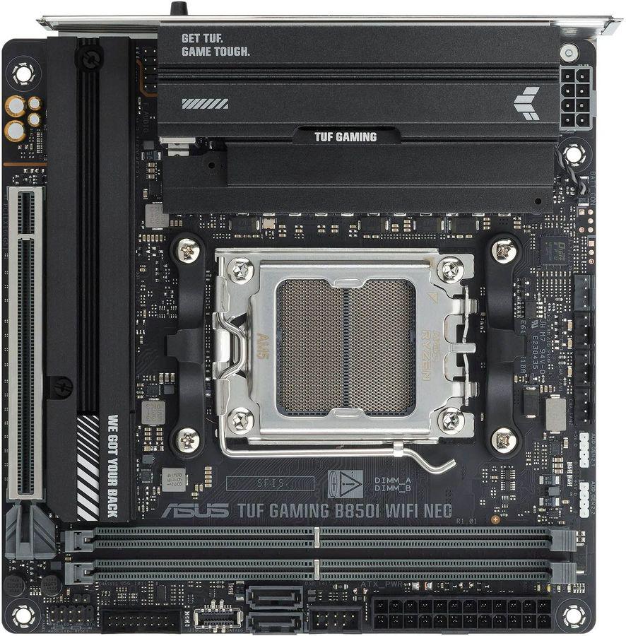 Материнская плата Asus TUF GAMING B850I WIFI NEO Socket AM5 AMD B850 2xDDR5 mini-ITX AC`97 8ch(7.1) 2.5Gg RAID+HDMI+DP
