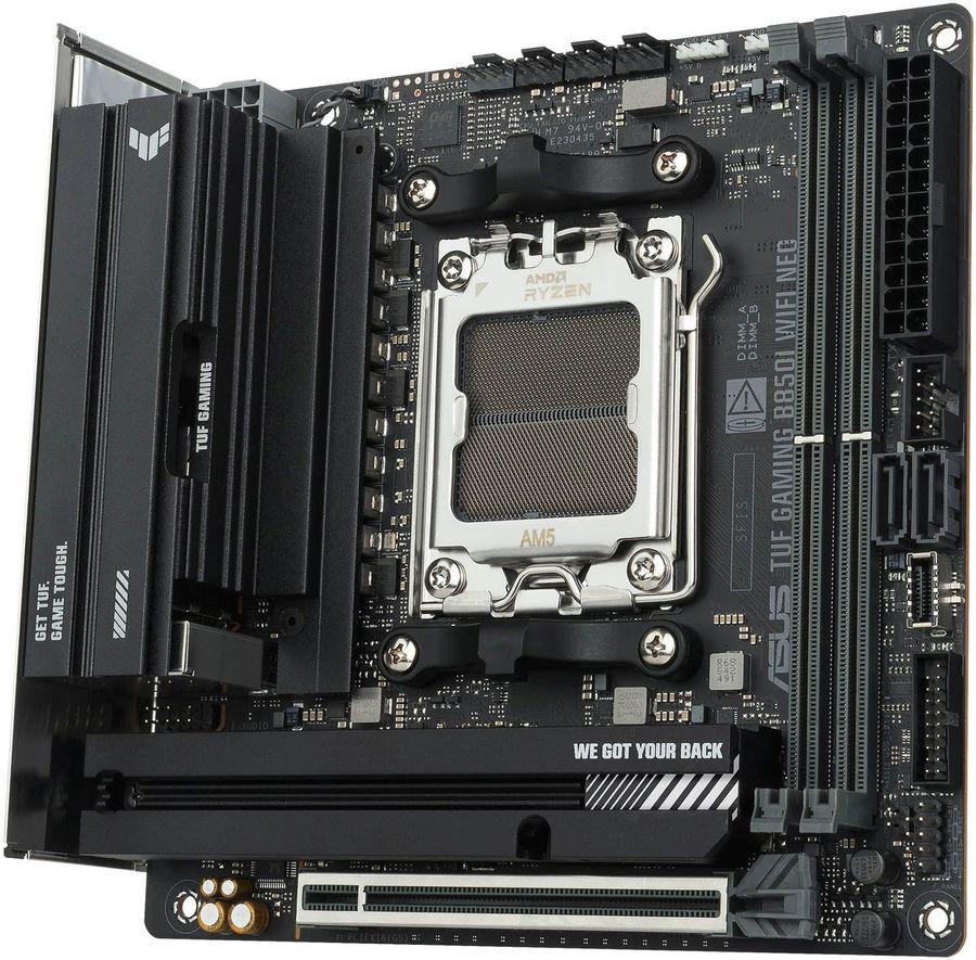 Материнская плата Asus TUF GAMING B850I WIFI NEO Socket AM5 AMD B850 2xDDR5 mini-ITX AC`97 8ch(7.1) 2.5Gg RAID+HDMI+DP