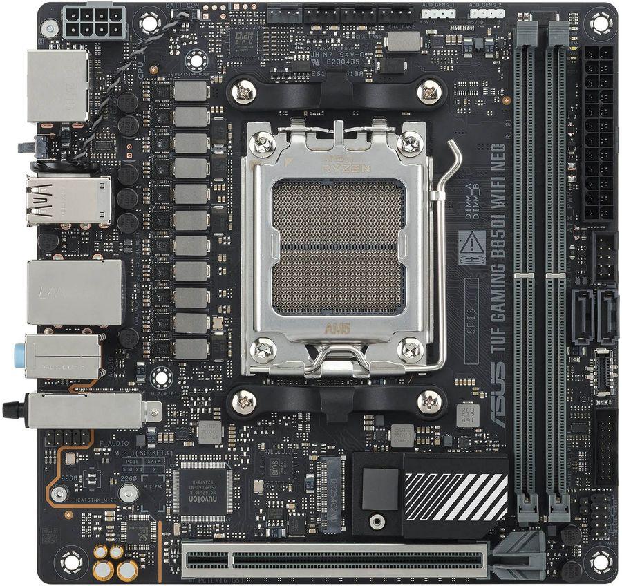 Материнская плата Asus TUF GAMING B850I WIFI NEO Socket AM5 AMD B850 2xDDR5 mini-ITX AC`97 8ch(7.1) 2.5Gg RAID+HDMI+DP