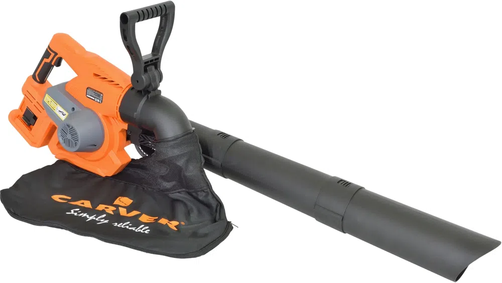 Воздуходувка-пылесос Carver СBV 01BL40-240 400Вт пит.:от аккум. оранжевый/черный