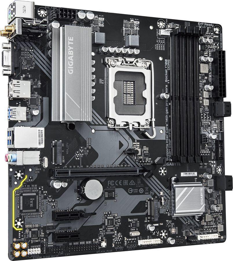 Материнская плата Gigabyte B760M D3HP WIFI6 Soc-1700 Intel B760 4xDDR5 mATX AC`97 8ch(7.1) GbLAN RAID+VGA+HDMI+DP