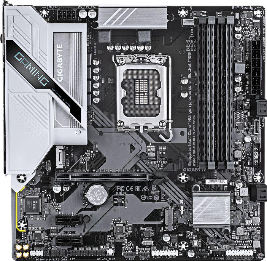 Материнская плата Gigabyte B760M GAMING PLUS WIFI DDR4 Soc-1700 Intel B760 4xDDR4 mATX AC`97 8ch(7.1) GbLAN RAID+HDMI+DP