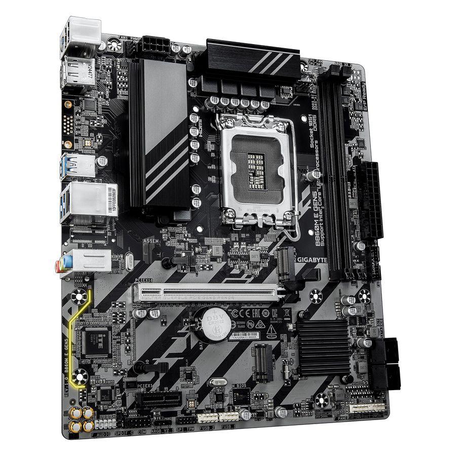 Материнская плата Gigabyte B860M E GEN5 Soc-1851 Intel B860 2xDDR5 mATX AC`97 8ch(7.1) GbLAN RAID+HDMI+DP