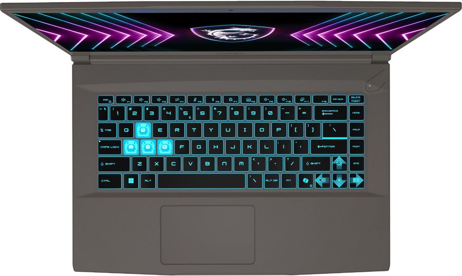Ноутбук MSI Thin 15 B2RVE-3603XRU Core 7 240H 16Gb SSD512Gb NVIDIA GeForce RTX4050 6Gb 15.6" IPS FHD (1920x1080) без ОС grey WiFi BT Cam (9S7-16R831-3603)