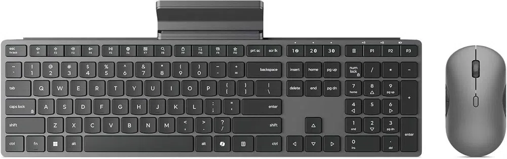Клавиатура + мышь Lenovo 700 Modern клав:серый мышь:серый USB беспроводная BT (GX31S04977)