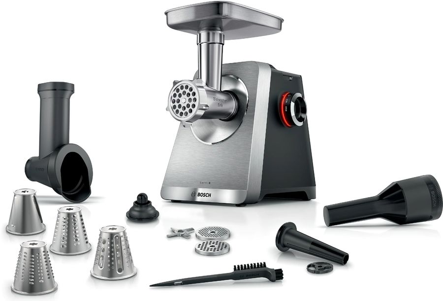 Мясорубка Bosch Series 8 MFWS840M 2500Вт черный