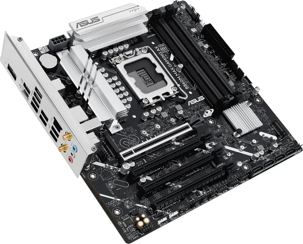 Материнская плата Asus B860M MAX GAMING AX Soc-1851 Intel B860 4xDDR5 mATX AC`97 8ch(7.1) 2.5Gg RAID+DP
