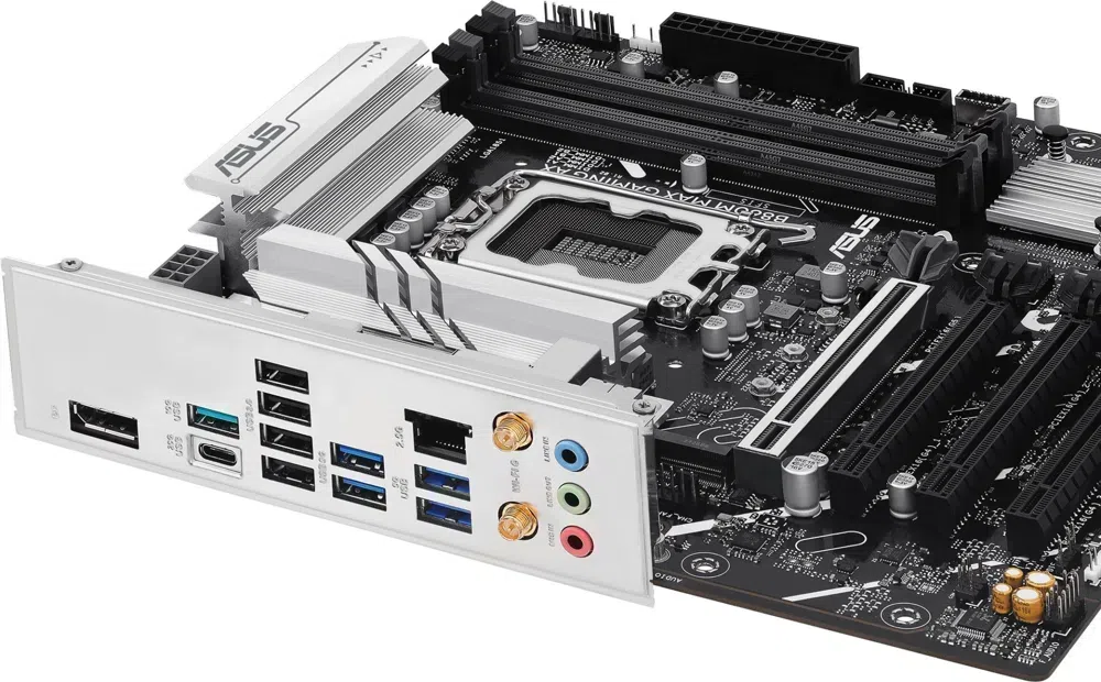 Материнская плата Asus B860M MAX GAMING AX Soc-1851 Intel B860 4xDDR5 mATX AC`97 8ch(7.1) 2.5Gg RAID+DP