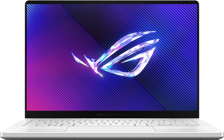 Ноутбук Asus ROG Zephyrus G14 GA403GM-SY204 Ryzen AI 9 465 16Gb SSD512Gb NVIDIA GeForce RTX 5060 8Gb 14" OLED 3K (2880x1800) без ОС white WiFi BT Cam Bag (90NR0QL2-M009X0)
