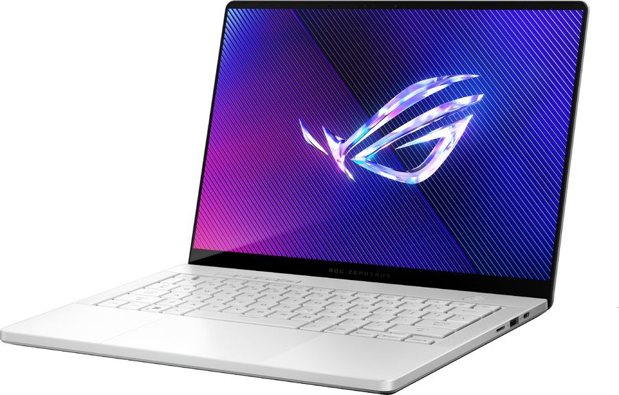 Ноутбук Asus ROG Zephyrus G14 GA403GM-SY204 Ryzen AI 9 465 16Gb SSD512Gb NVIDIA GeForce RTX 5060 8Gb 14" OLED 3K (2880x1800) без ОС white WiFi BT Cam Bag (90NR0QL2-M009X0)