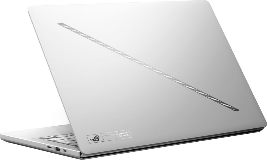 Ноутбук Asus ROG Zephyrus G14 GA403GM-SY204 Ryzen AI 9 465 16Gb SSD512Gb NVIDIA GeForce RTX 5060 8Gb 14" OLED 3K (2880x1800) без ОС white WiFi BT Cam Bag (90NR0QL2-M009X0)