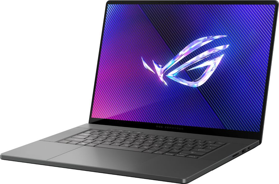Ноутбук Asus ROG Zephyrus G16 GU605CM-QR150 Core Ultra 7 255H 16Gb SSD512Gb NVIDIA GeForce RTX 5060 8Gb 16" OLED 2.5K (2560x1600) без ОС grey WiFi BT Cam Bag (90NR0M21-M007X0)