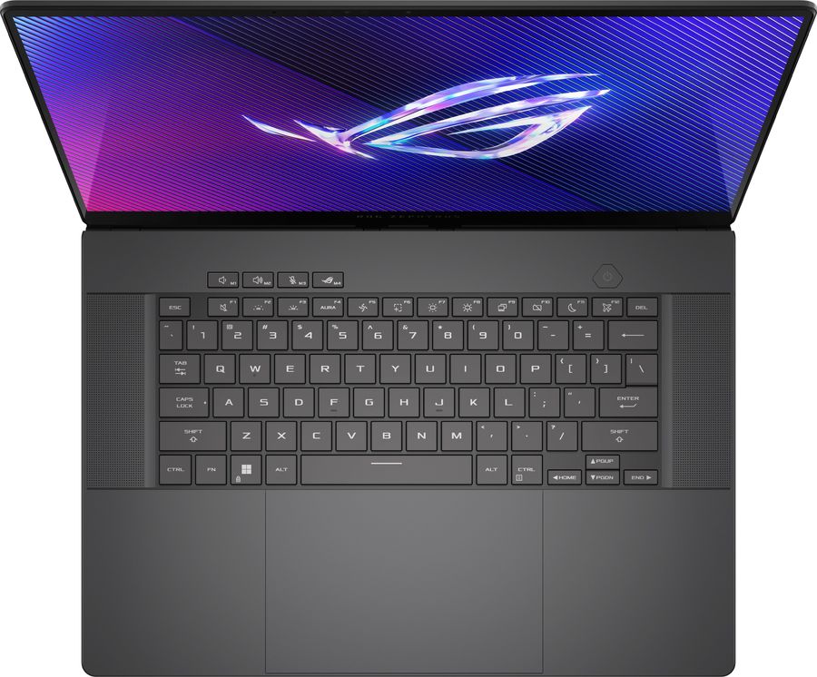 Ноутбук Asus ROG Zephyrus G16 GU605CM-QR150 Core Ultra 7 255H 16Gb SSD512Gb NVIDIA GeForce RTX 5060 8Gb 16" OLED 2.5K (2560x1600) без ОС grey WiFi BT Cam Bag (90NR0M21-M007X0)