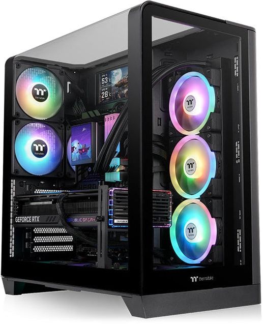 Корпус Thermaltake View 390 TG черный без БП ATX 6x120mm 2xUSB3.0 audio bott PSU