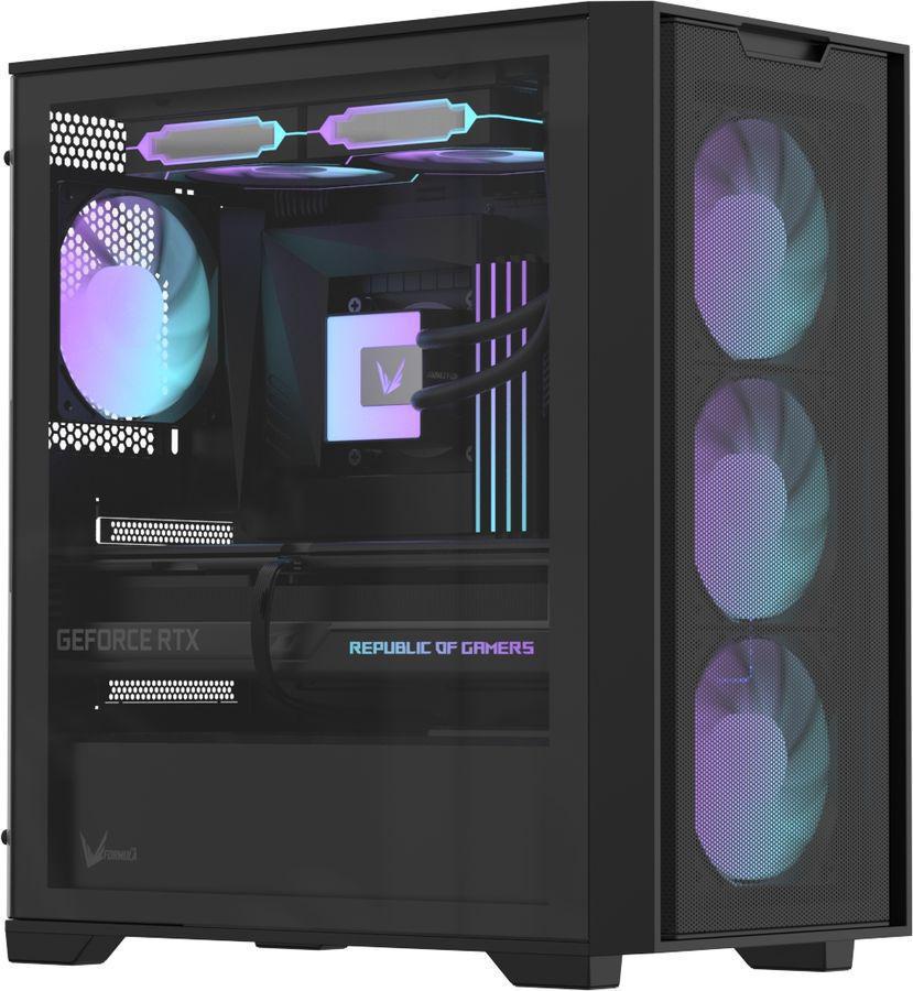 Корпус Formula Air Mesh GX600 Plus черный без БП mATX 6x120mm 2x140mm 2xUSB3.0 audio bott PSU