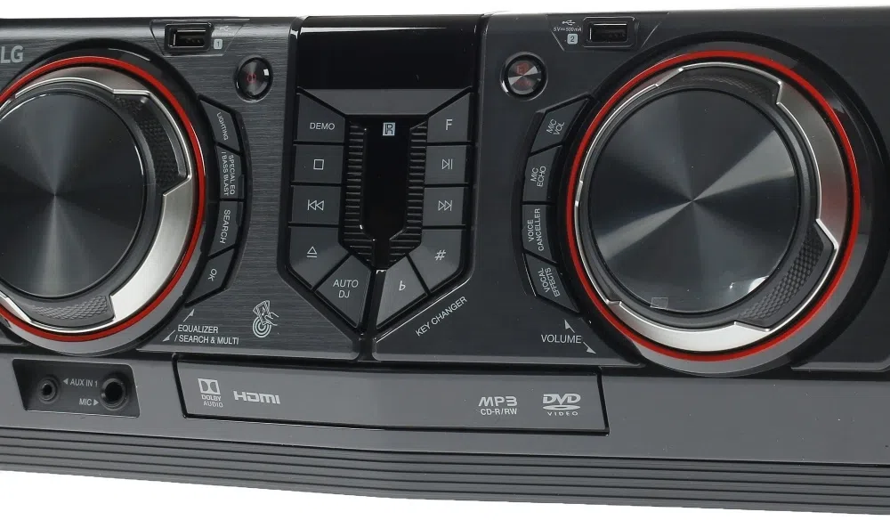 Минисистема LG CL65 черный/красный 950Вт FM USB BT