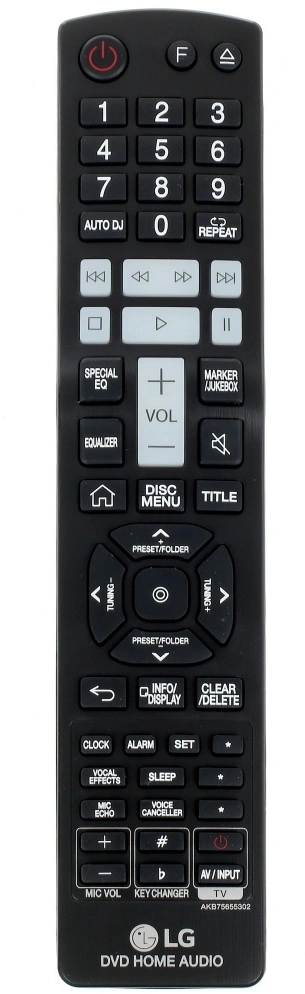 Минисистема LG CL65 черный/красный 950Вт FM USB BT