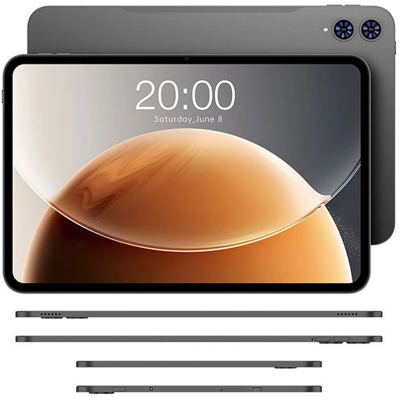 Планшет Teclast T65(A7D5) T7280 (2.2) 8C RAM6Gb ROM128Gb 13.4" IPS 1920x1200 4G Android 16 черный 13Mpix 5Mpix BT WiFi microSD 1Tb 8000mAh 10.5hr
