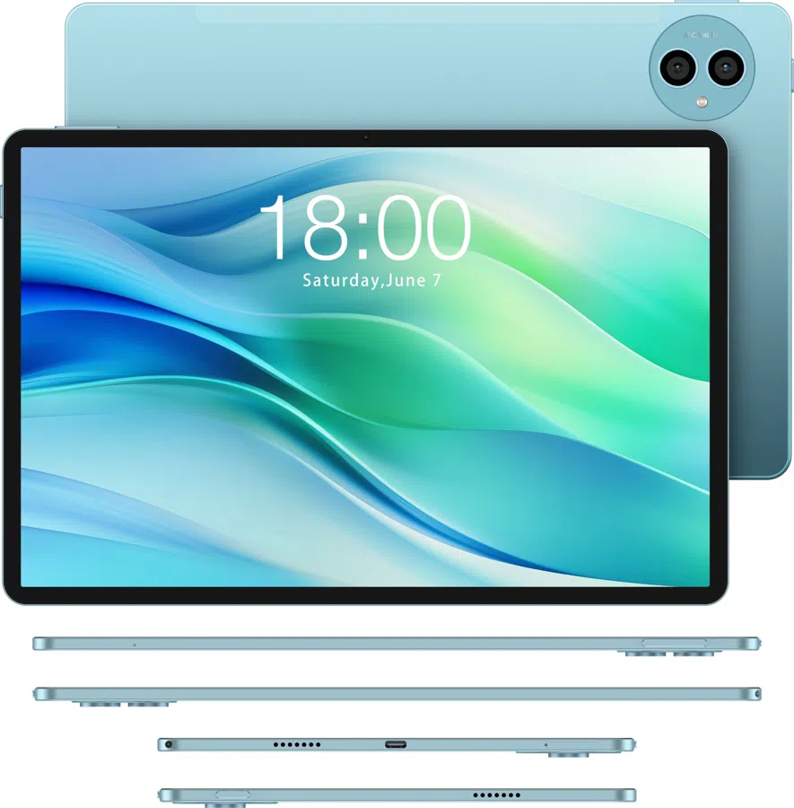 Планшет Teclast P50 T7250 (1.8) 8C RAM4Gb ROM128Gb 10.92" IPS 1280x800 4G Android 16 голубой 8Mpix 5Mpix BT WiFi microSD 1Tb 7000mAh 12hr