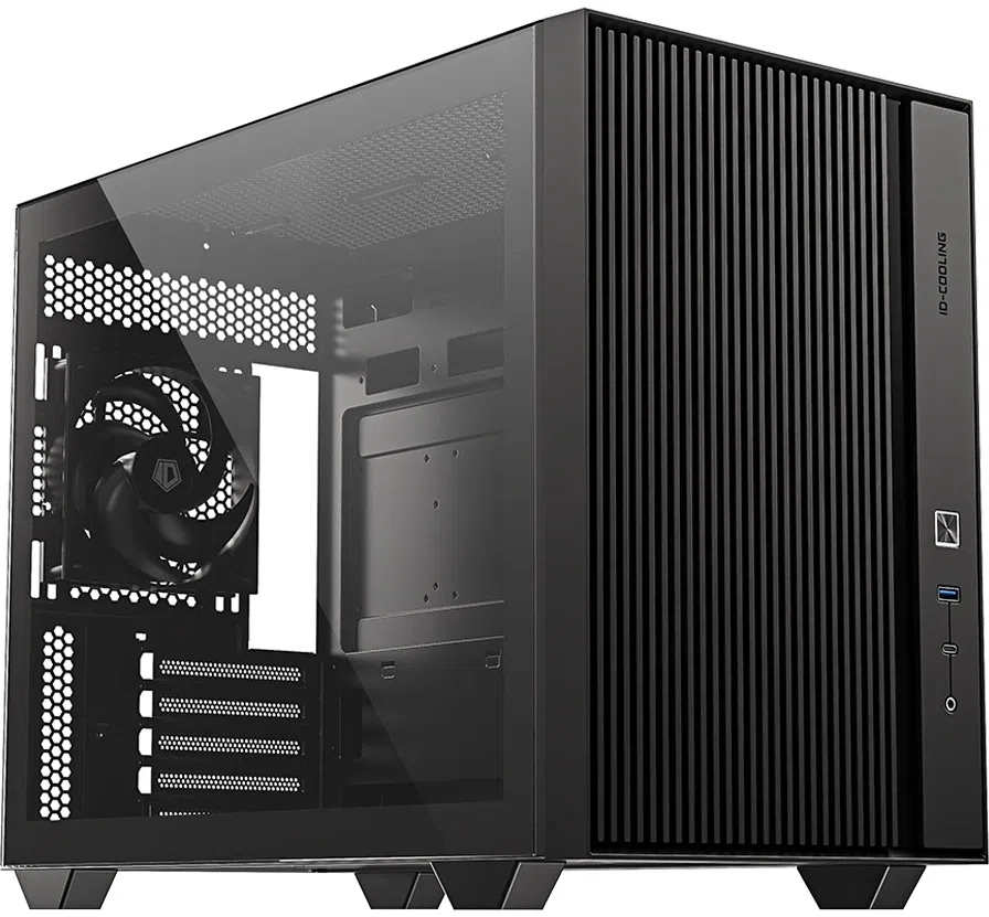 Корпус ID-Cooling Flow 500 Air черный без БП mATX 8x120mm 1x140mm 1xUSB3.0 audio bott PSU