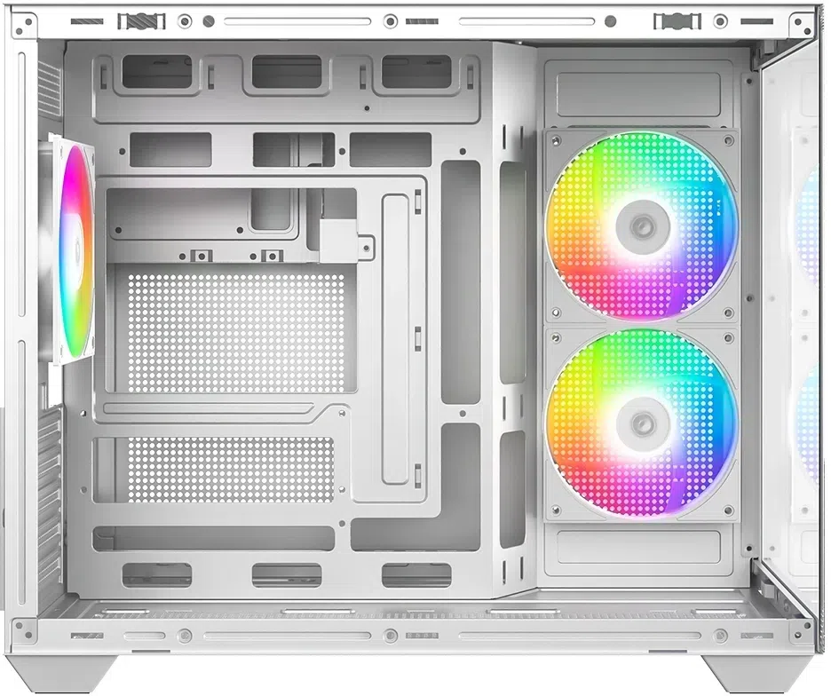 Корпус ID-Cooling View 500 белый без БП mATX 9x120mm 1xUSB2.0 1xUSB3.0 audio bott PSU
