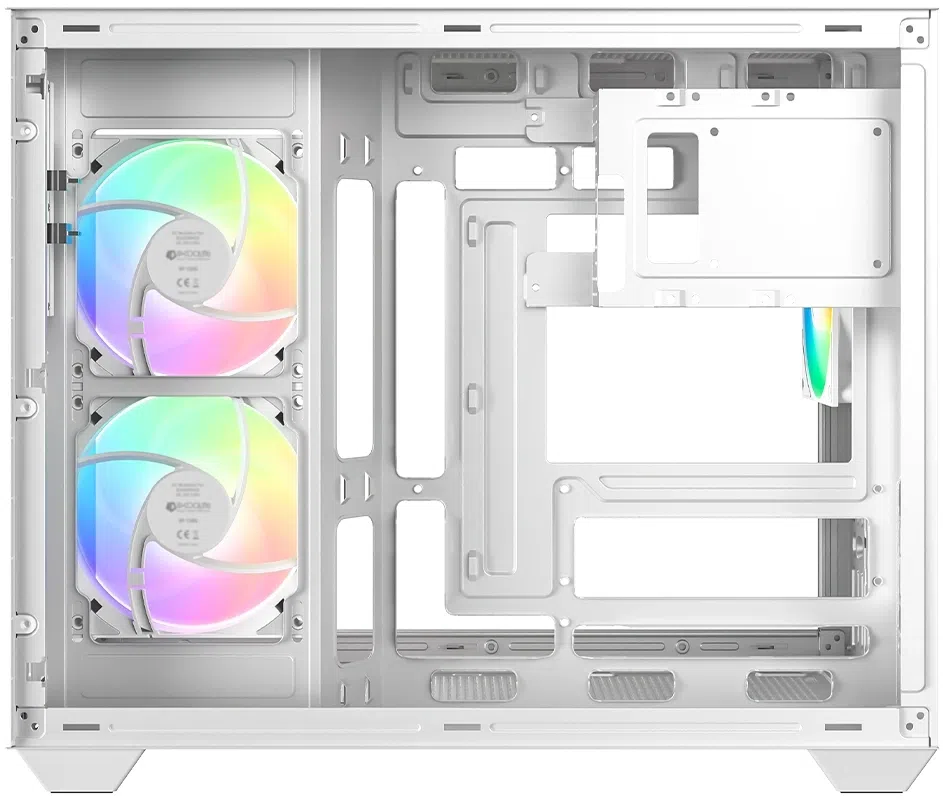 Корпус ID-Cooling View 500 белый без БП mATX 9x120mm 1xUSB2.0 1xUSB3.0 audio bott PSU