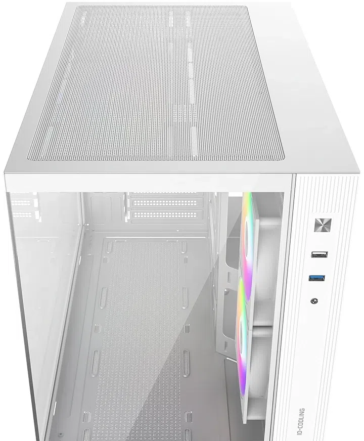 Корпус ID-Cooling View 500 белый без БП mATX 9x120mm 1xUSB2.0 1xUSB3.0 audio bott PSU