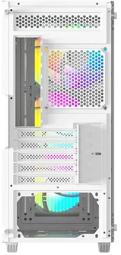 Корпус ID-Cooling Ware 300 белый без БП mATX 6x120mm 2xUSB2.0 1xUSB3.0 audio bott PSU