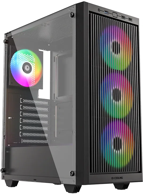 Корпус ID-Cooling Ware 310 черный без БП ATX 6x120mm 2xUSB2.0 1xUSB3.0 audio bott PSU