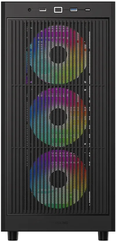 Корпус ID-Cooling Ware 510 черный без БП ATX 7x120mm 5x140mm 1xUSB2.0 1xUSB3.0 audio bott PSU