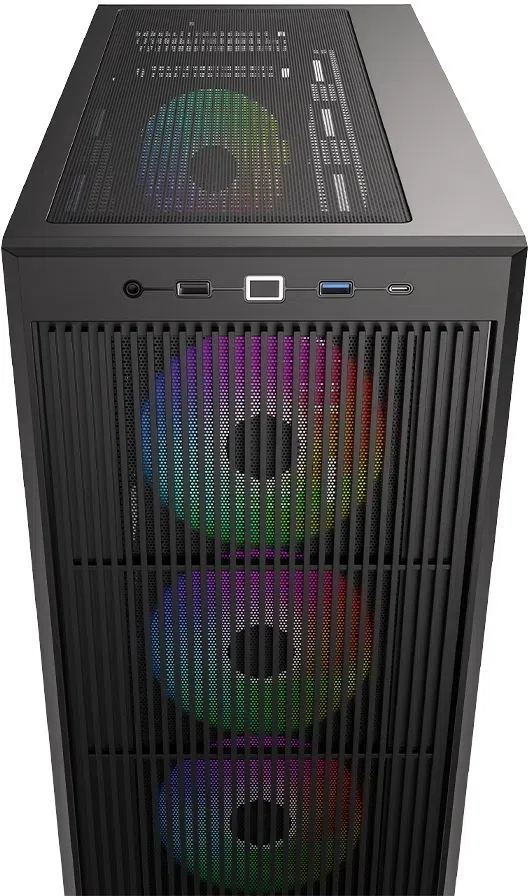 Корпус ID-Cooling Ware 510 черный без БП ATX 7x120mm 5x140mm 1xUSB2.0 1xUSB3.0 audio bott PSU